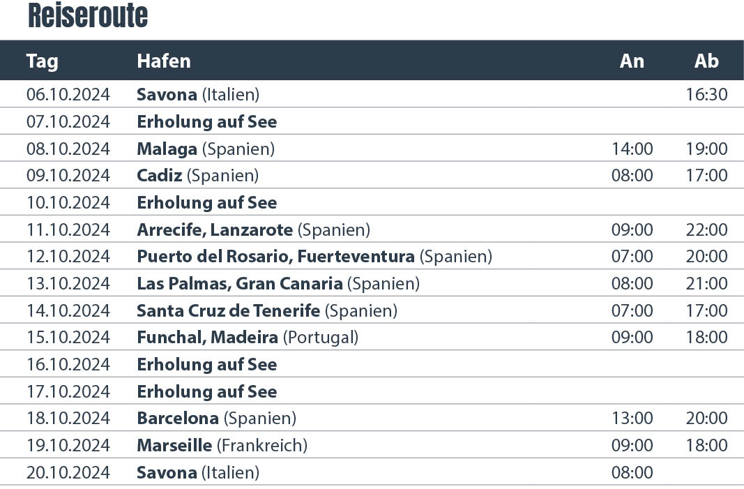 Kanaren und Madeira Costa Diadema 16